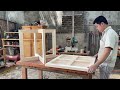 Look How This Guy Created This Unique 4 Chair Table From Pallet Wood:Talented Woodworking Techniques