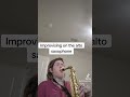 Improvising on the alto saxophone