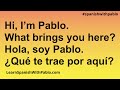 Spanish Questions and Anwers For Conversations. Learn Spanish With Pablo @spanishwithpablo