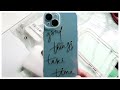 🍎 iphone 14 unboxing 𝗯𝗹𝘂𝗲 (128GB) + shein accessories || chill, relaxing vlog