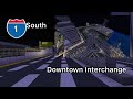 Minecraft Freeway! Interstate 1 at Night! (North and South)