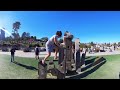 【360° VR】Mission Dolores Park SF -The Most Popular Park in Bay Area California  4K 3D 360 VR