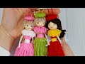 It's so Cute ☀️ Superb Doll Making Idea with Yarn and Cardboard - You will Love It- DIY Woolen Craft
