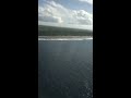 Cabin view arrival into Nauru