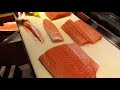 Corte Japonés y preparación del salmón para sushi y sashimi