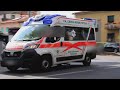 ALFA ROMEO GIULIETTA E SEAT LEON POLIZIA + AMBULANZA CROCE VERDE DI PISTOIA INTERVENTO VIALE ADUA