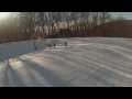 Freeman's first time Snowboarding