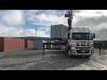 40’Ft Shipping Container Loading Using a Hiab Crane Truck