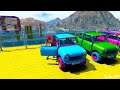 GTA V Epic New Stunt Race For Car Racing Challenge by Trevor and Shark Superheroes Hey Spider-man 2