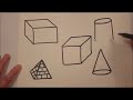 Drawing 3-D Solid Shapes