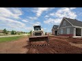 Finish Grading A New Construction Yard