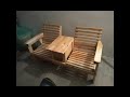 Pallet Double Chair With Central Table