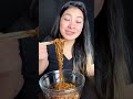 Eating Noodles with Black Bean Sauce #food