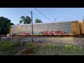 NS autorack train in Jodeco road (IPad Point Of View)