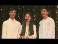 Me, my sister Nooria and my twin brother Ali singing, “Mera Dil Badal De”
