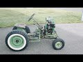 1960's Vintage Power Pow'r Pup Garden Tractor w/ 1946 Wisconsin AB Engine