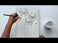 Create Stunning Dandelion Texture Painting | Gold Leaf Art Tutorial | Vanoushe Art