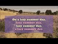 TAPE FIVE - A Lazy Summer Day (lyrics)