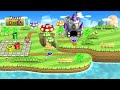 New Super Mario Bros. Wii (Retro Remix) – 2 Player World 1 Walkthrough Co-Op