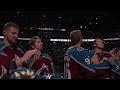 Avalanche Bring Out The Stanley Cup And Raise Their Championship Banner In Front Of The Home Fans