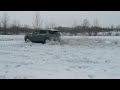 Land Rover Discovery sport snow drifting