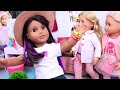 Mama and baby dolls - collection of family routine stories! Play Dolls