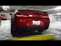 Muffler delete/cat delete in parking garage 2016 ss camaro