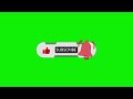 YouTube like subscribe bell icon buttons green screen original 3D #footage 33.02