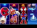 LadyBug Miraculous vs Tikki vs Mario vs Spieder Man Tiles Hop EDM RUSH