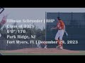 Tillman Schroeder - RHP (NJ) - 12/29/23