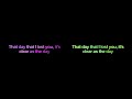 How Could I Ever Forget (Next to Normal) Multi- Channel Lyric video