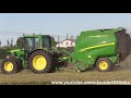 3x John Deere + JD & Kuhn hay round baler | Fienagione 2021 - Pressatura fieno