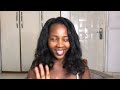 How to pin curl your relaxed hair using a flat iron | loose bouncy waves | Hair tutorial