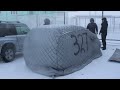 Frozen car at -58°C in Yakutia (Come riscaldano la macchina congelata)