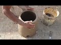 Making Portable Mud Oven (Tandoor) Step By Step Process