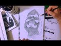 Desenhei o ESQUELETO (vídeo acelerado) / Drawing SKELETOR (speed drawing)  #135