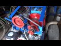 Install the pump hydraulics in homemade tractor