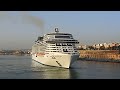 🛳️Stunning: Msc Grandiosa Enters & Performs 180° Turn In Valletta, Malta's Grandharbour Port 🛳️