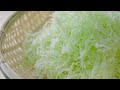 Vegetable cutting skills - How to make Shredded Cabbage By a Japanese Chef