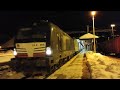 TRENI MERCI SULLA NEVE TRA ITALIA E AUSTRIA: STAZIONE DI TARVISIO BOSCOVERDE parte 5