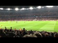 Arsenal 2-0 Bayern Munich. Ozil's goal to make it 2 nil to the Arsenal! Fan Footage. Atmosphere.