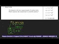 SHSAT #10 Algebraic Expressions Part 2 (11/15/2023)