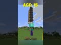 Minecraft Noob Shorts At Different Ages (Compilation)