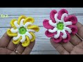 Crochet flower keychain, very easy crochet keychain flower for beginners! ep2