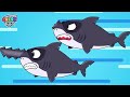 Police Shark Rescue Mommy Shark | Color Squad Rescue Family Baby Shark | Police Cartoon for Kids
