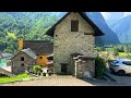 The most beautiful villages in Switzerland 4K - Walking tour in a charming Swiss Village