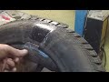 Repair of side tire cuts.