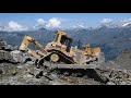 Caterpillar D9R working in French Alps