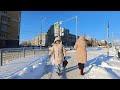 Winter in Siberia: a walk in the center of Novosibirsk in mid-December at -24°C