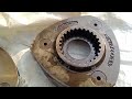 Tata Hitachi track motor remove 220 lc